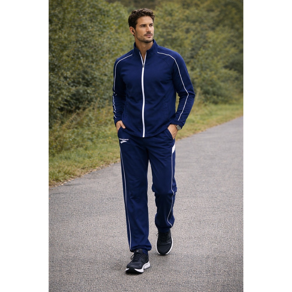Brooks Running Tracksuit Jacket Pants Navy Blue Athletic Set Jacket L Pants XL